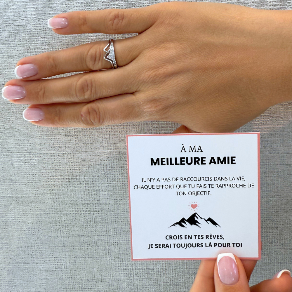 An meine beste Freundin – Bergring | Verstellbar