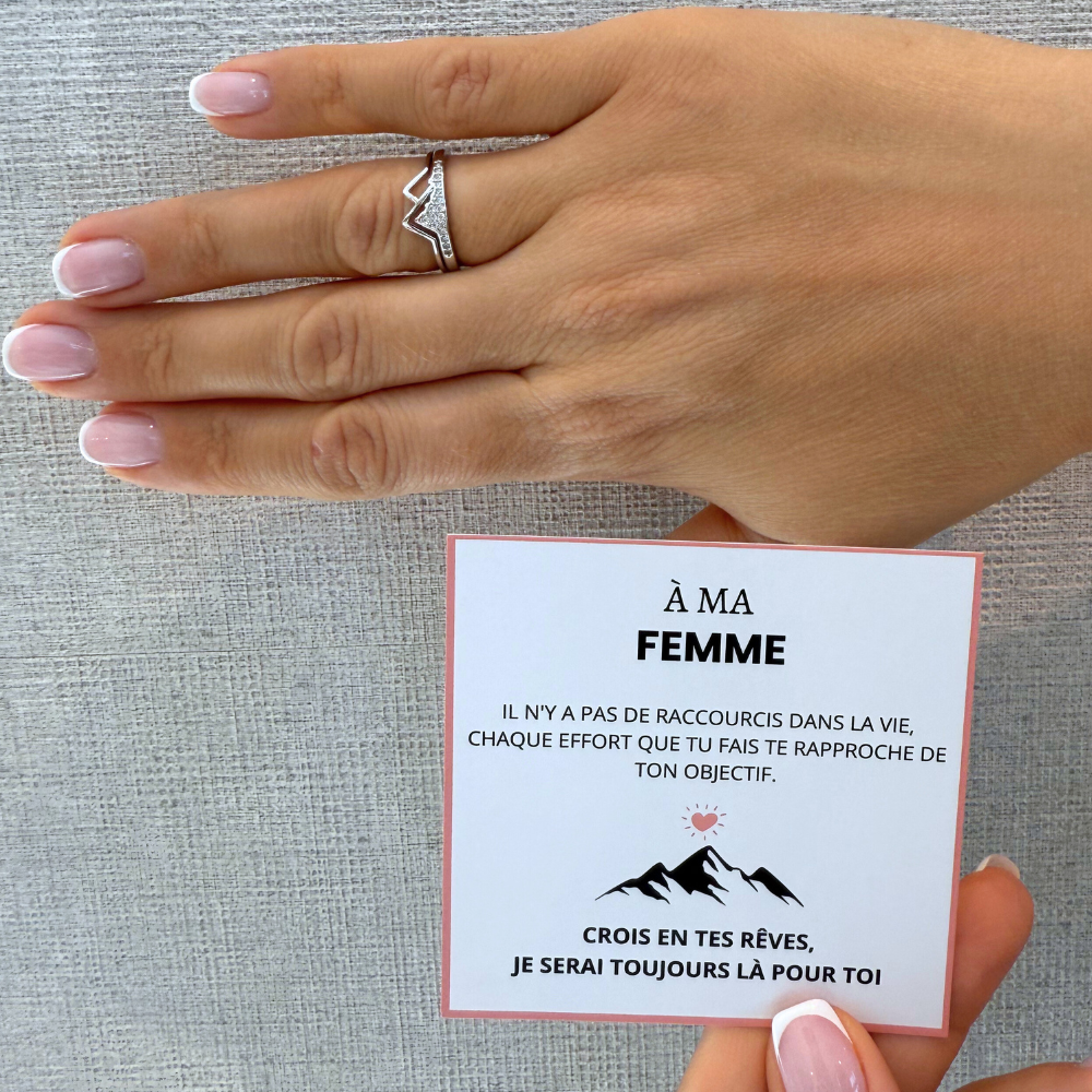 An meine Frau – Bergring | Verstellbar