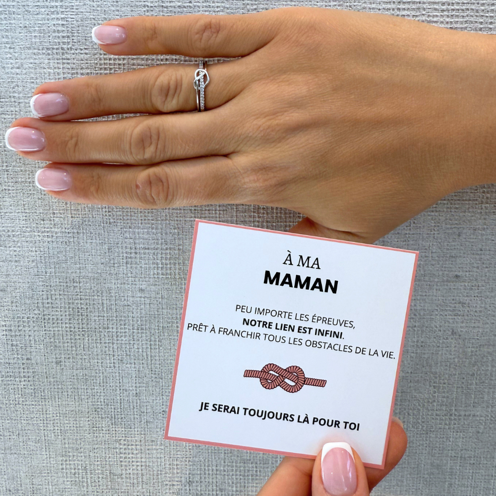 An meine Mama – Unendlichkeitsknoten-Ring | Verstellbar