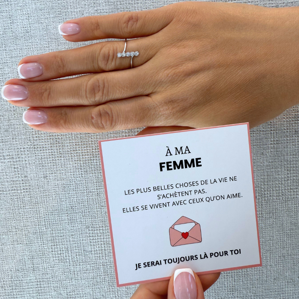 An meine Frau – Ring der ewigen Verbundenheit | Verstellbar