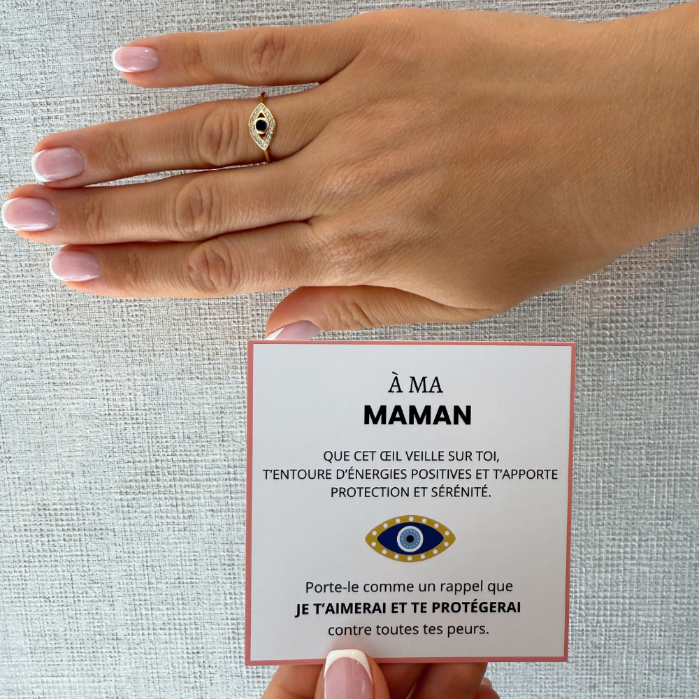 An meine Mama – Glücksauge-Ring | Positive Energie | Verstellbar