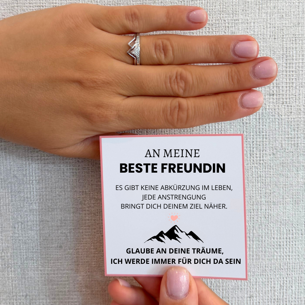 An meine beste Freundin – Berg-Ring | Verstellbar
