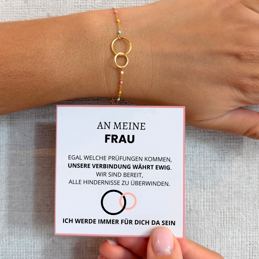 An meine Frau – Armband der unendlichen Verbindung