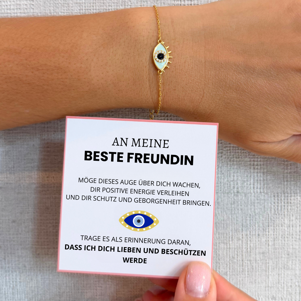 An meine beste Freundin – Armband Auge der positiven Energie