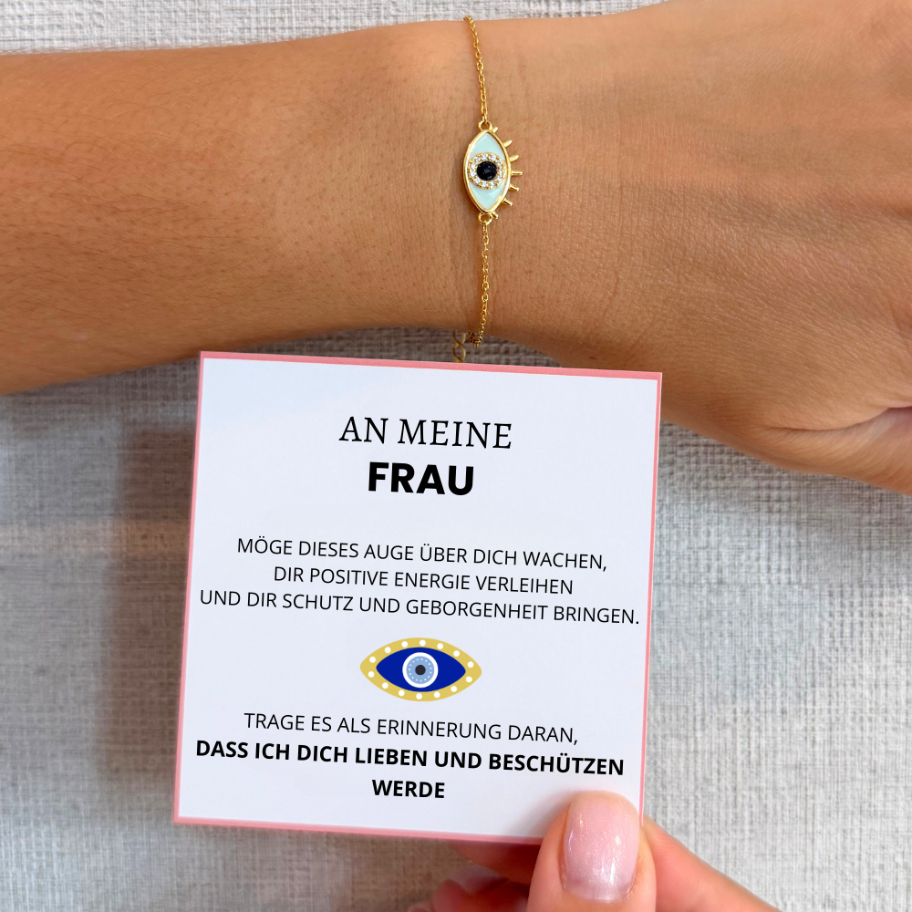 An meine Frau – Armband Auge der positiven Energie