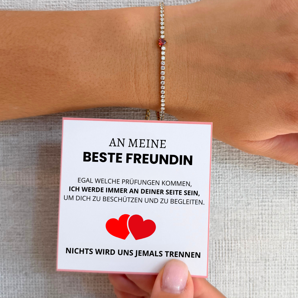 An meine beste Freundin – Armband des schützenden Herzens