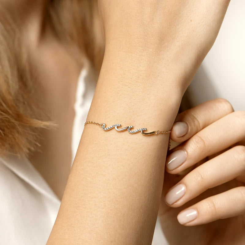 An meine beste Freundin – Wellenarmband – Für immer zusammen